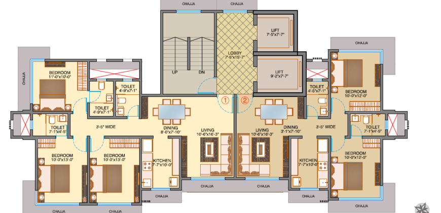 Dhoot Sky Residency – Malad West – 2bhk