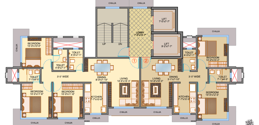 Dhoot Sky Residency – Malad West – 2bhk