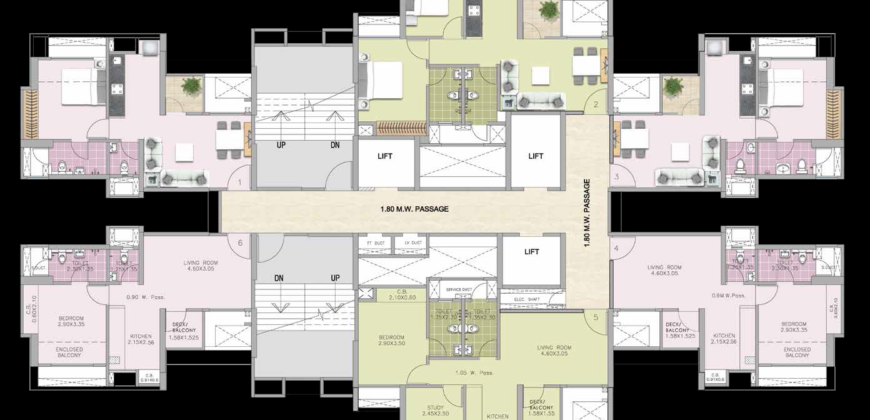 Thane – Puranik Tokyo Bay – 1BHK