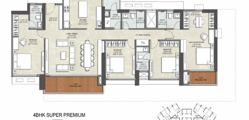 Thane – Immensa – Maple 4BHK