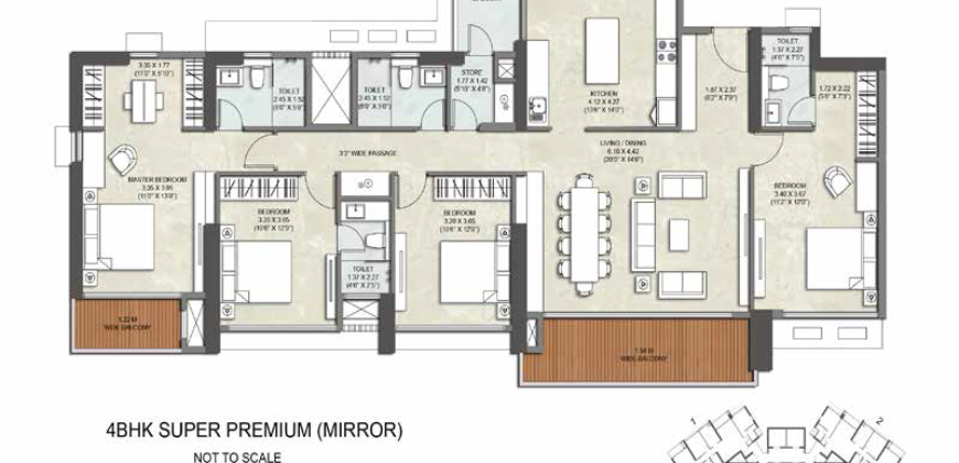 Thane – Immensa – Maple 4BHK