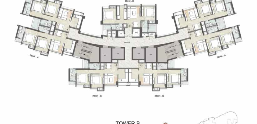 Thane – Sunrise Cypress – 2BHK