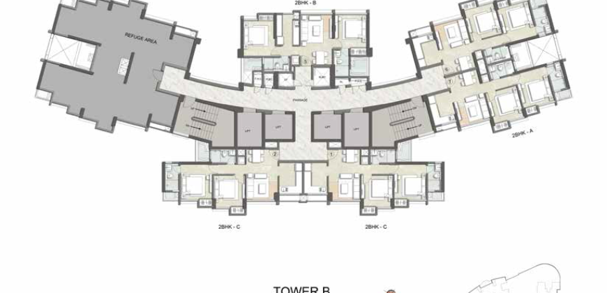 Thane – Sunrise Cypress – 2BHK