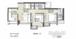 Thane – Sunrise Cypress – 2BHK