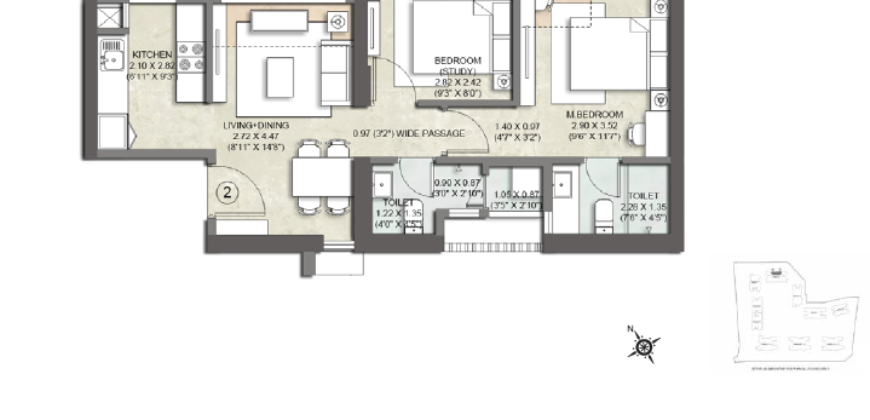 Thane – Launch Code Starlight (Wing H) 2BHK Smart