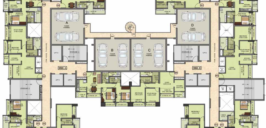 Thane – Puranik Grand Central – Glorio 2BHK