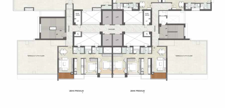 Thane – Launch Code Starlight (Wing H) 3BHK Skyloft