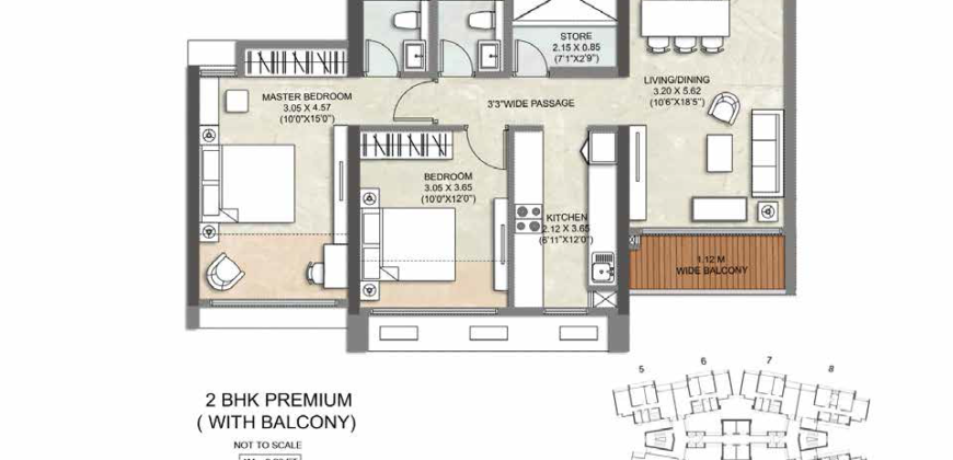 Thane – Immensa – Hazel 2BHK