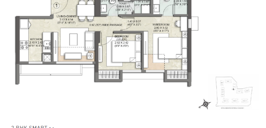 Thane – Launch Code Starlight (Wing H) 2BHK Smart