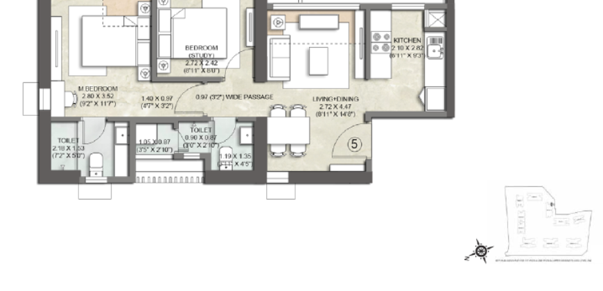 Thane – Launch Code Starlight (Wing H) 2BHK Smart