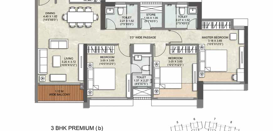 Thane – Immensa – Hazel 3BHK