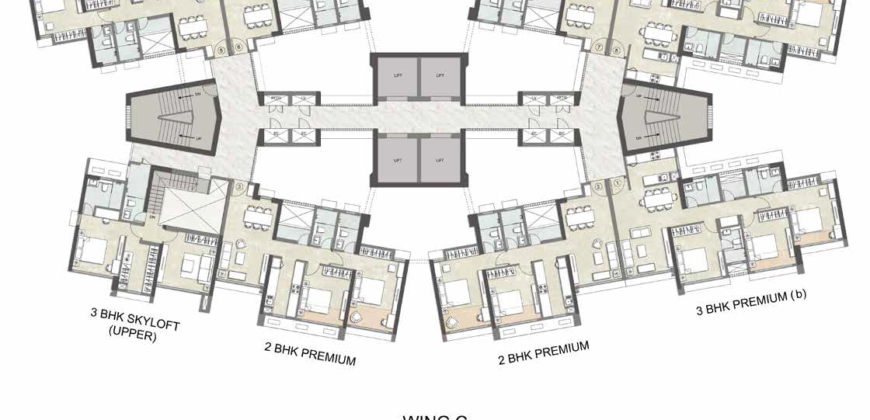 Thane – Immensa – Hazel 3BHK Skyloft