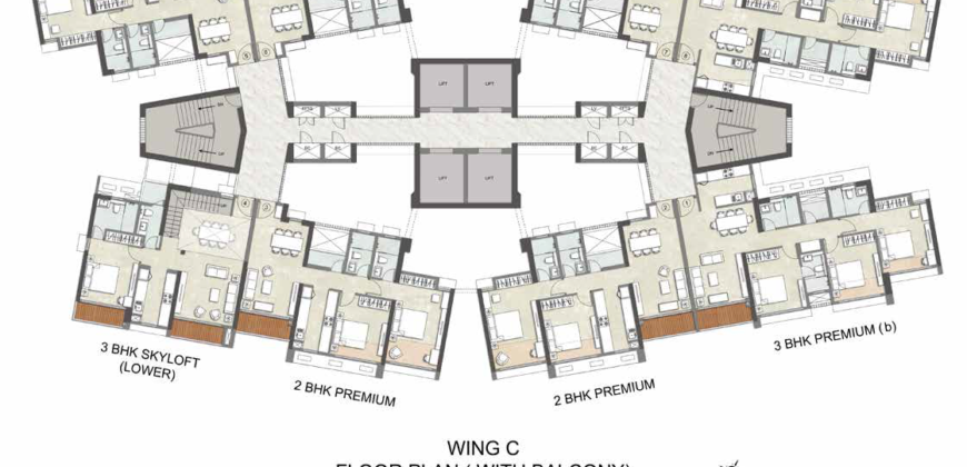 Thane – Immensa – Hazel 3BHK Skyloft