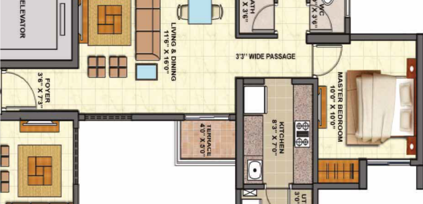 Aquaville Series 2BHK – Lodha Palava