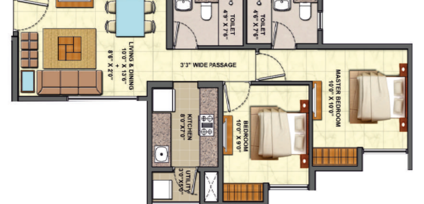 Centre Park 2BHK – Lodha Palava