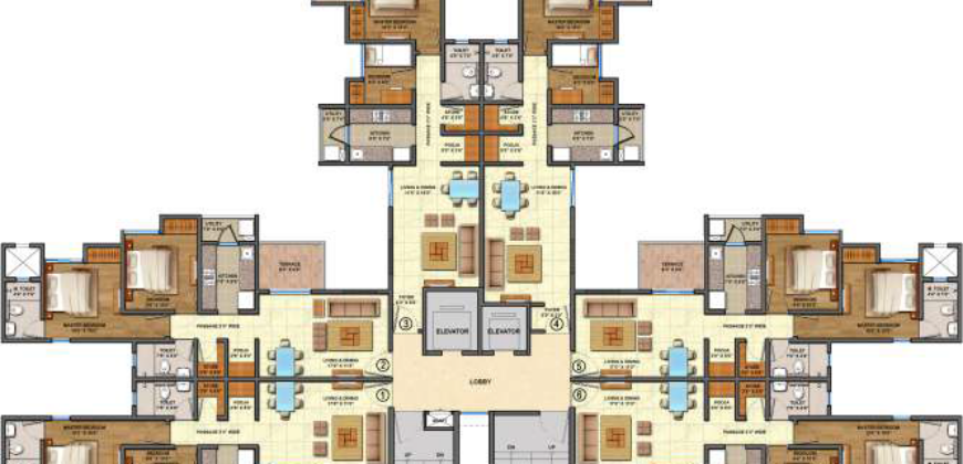 Lake Shore Greens 2BHK Optima – 675SqFt – Lodha Palava