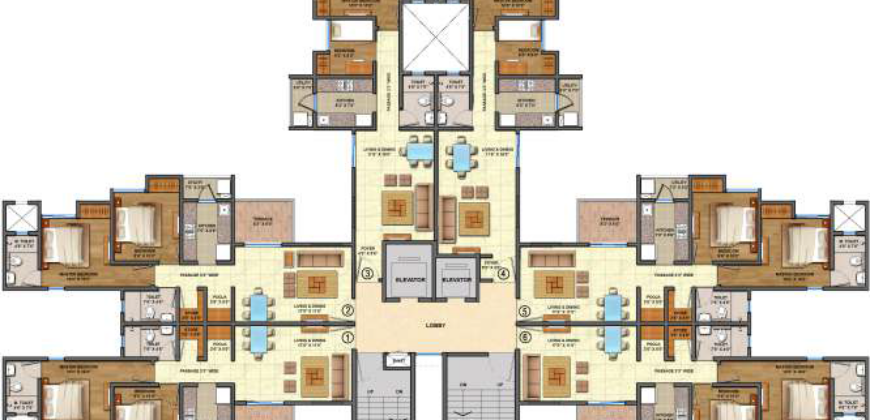 Lake Shore Greens 2BHK Optima – 675SqFt – Lodha Palava