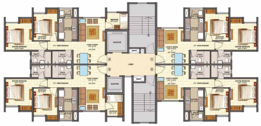 Centre Park 3BHK – Lodha Palava