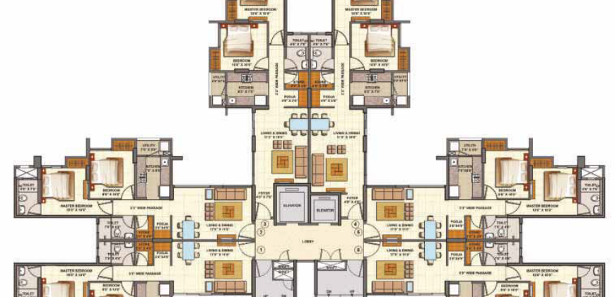 Centre Park 2BHK – Lodha Palava