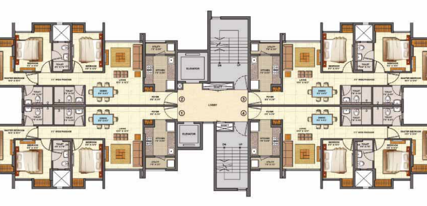 Centre Park 3BHK – Lodha Palava