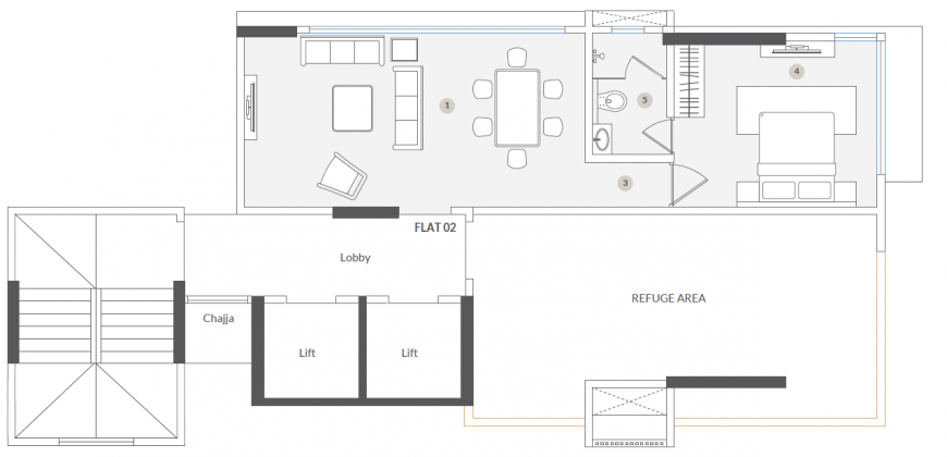 1bhk – S Raheja Z16 – Bandra