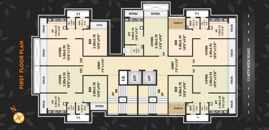 1BHK – Landmaark Luxuria – 435 SqFt