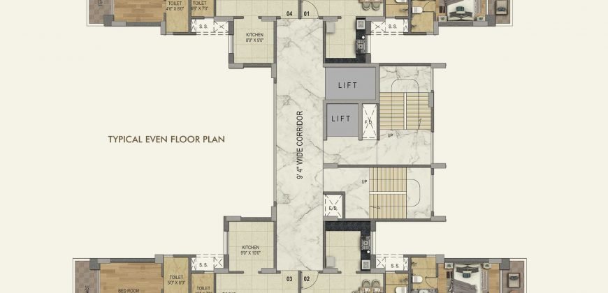 3bhk Sai Aradhya – Kharghar – 1650Sqft