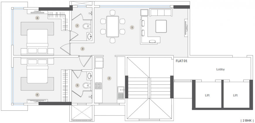 1bhk – S Raheja Z16 – Bandra