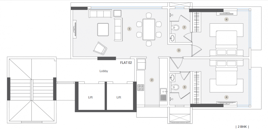 1bhk – S Raheja Z16 – Bandra