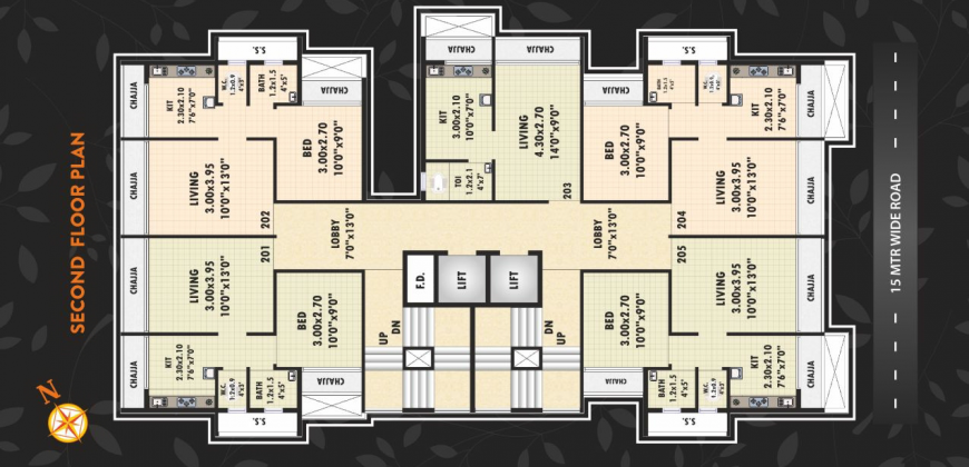 1BHK – Landmaark Luxuria – 435 SqFt