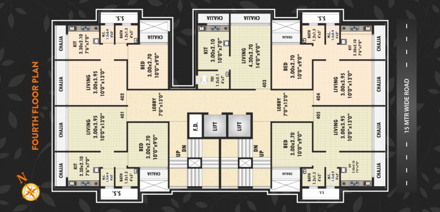 1BHK – Landmaark Luxuria – 435 SqFt