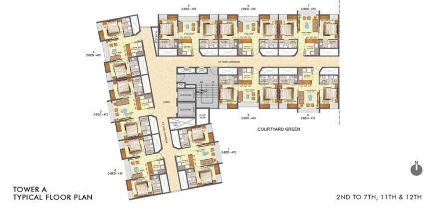 Lodha Crown Taloja 2bhk 470SqFt