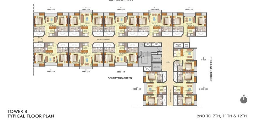 Lodha Crown Taloja 2bhk 470SqFt