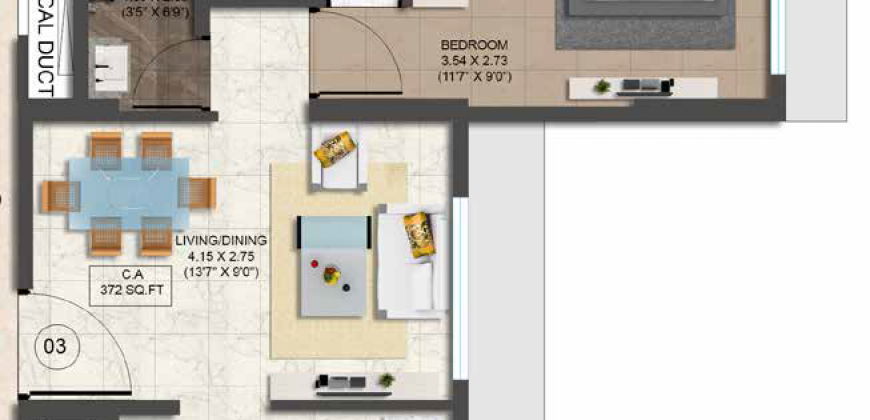 1bhk Srishti Elegance – Bhandup